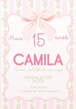 Quinceañera Invitation – Static – Julia B