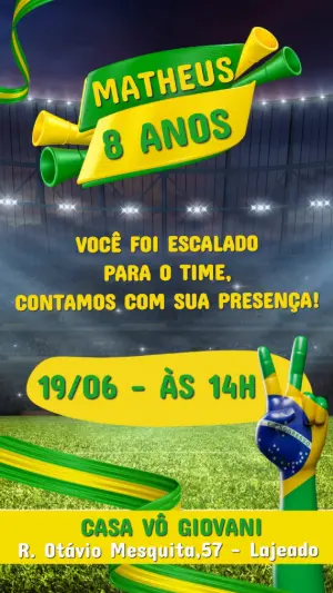 Soccer Birthday Invitation – Static – Maira Chediac