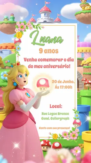 Invito di compleanno Principesse – Statico – CollorGraph Convites