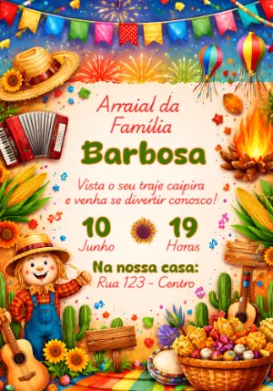 Festa-Junina-Einladung – Statisch – Convites e Artes Digitais