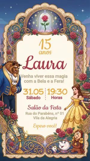 Invitación de XV años – Estático – Festôu Convites