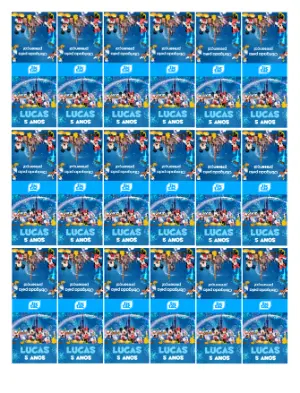 Rótulo para Tic Tac Mickey e Turma Editável para Aniversário