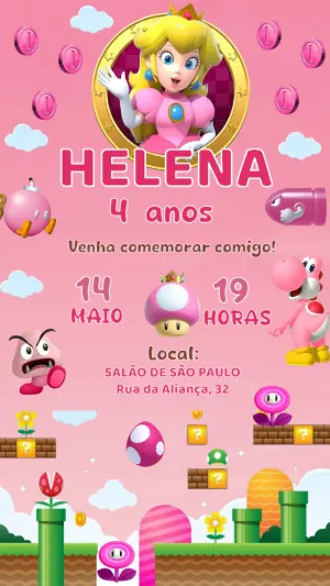 Invitación de cumpleaños Princesas – Estático – Felicity Artes