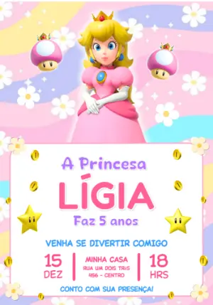 Invitación de cumpleaños Princesas – Estático – Jotta