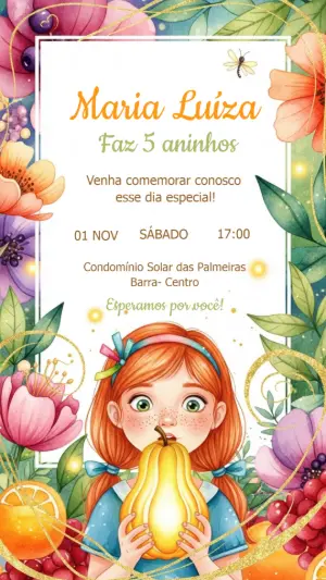 魔法花园生日邀请函 – 静态 – Criativa Sant