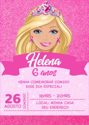Invitación de cumpleaños Princesas – Estático – Ana Clara