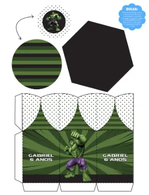 Centro de Mesa Incrível hulk