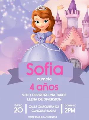 Convite Princesas – Estático – Renata Designer