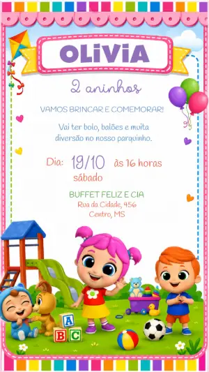 Invitación de cumpleaños Stitch – Estático – Felicity Artes