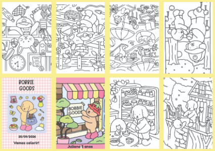 Livrinho de Colorir Bobbie Goods para Editar