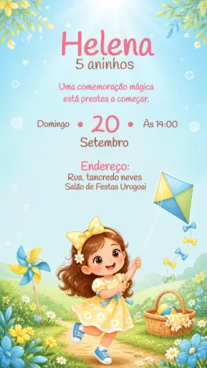 Invitación de cumpleaños Jardín encantado – Estático – CollorGraph Convites