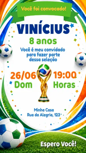 Soccer Birthday Invitation – Static – Lily Arts Design