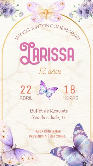 Invitación de cumpleaños Jardín encantado – Estático – Felicity Artes
