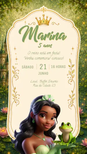 Invitación de cumpleaños Princesas – Estático – Felicity Artes