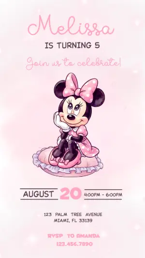 Convite Minnie – Estático – Gley Leobas