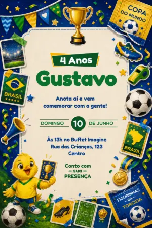 Soccer Birthday Invitation – Static – Érika Souza Studio