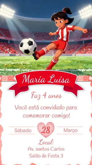 Soccer Birthday Invitation – Static – CollorGraph EDITOR
