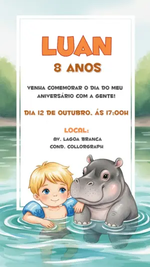 Safari Birthday Invitation – Static – CollorGraph Convites