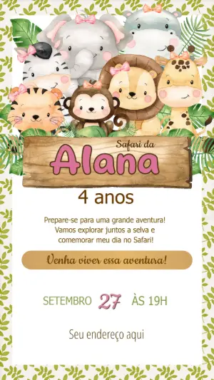 Safari Birthday Invitation – Static – MR Produções