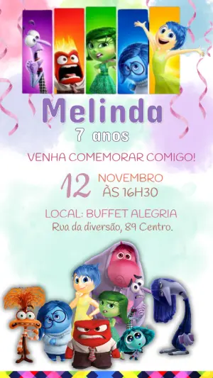 Convite Divertidamente para Aniversário Infantil Editável Online