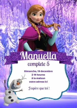 Frozen Birthday Invitation – Static – Mariana Correa