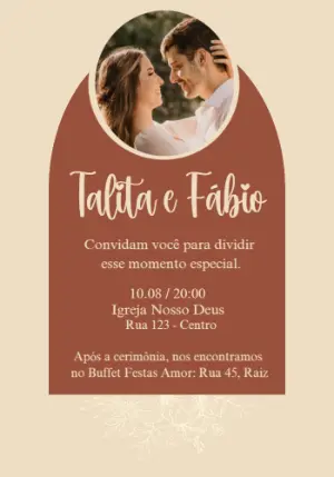 婚礼邀请函 – 静态 – Convites e Artes Digitais