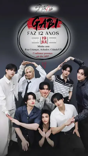 Invitation d'anniversaire KPop Demon Hunters – Statique – Gema Artes Digitais