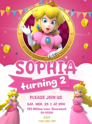 Invito di compleanno Principesse – Statico – Decore Arte