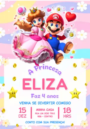 Invitación de cumpleaños Princesas – Estático – Jotta