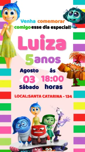 Convite Divertidamente para Aniversário Infantil Editável