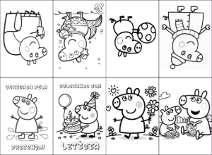 Livro de Colorir Peppa Pig para Editar e Imprimir