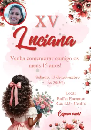 Quinceañera Invitation – Static – Convites e Artes Digitais