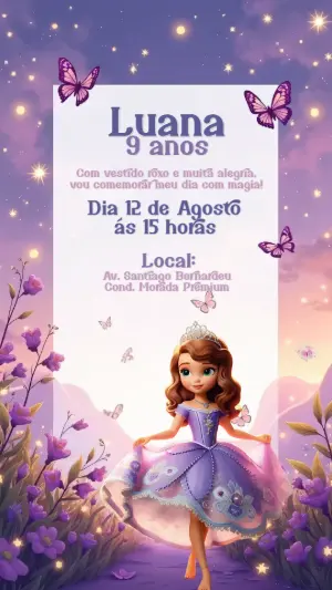 Invito di compleanno Principesse – Statico – CollorGraph Convites