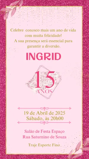 Quinceañera Invitation – Static – Criativa Sant