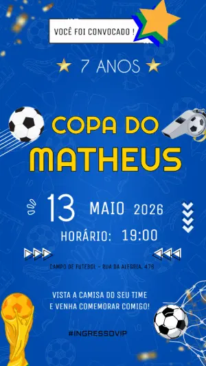 Soccer Birthday Invitation – Static – Felicity Artes