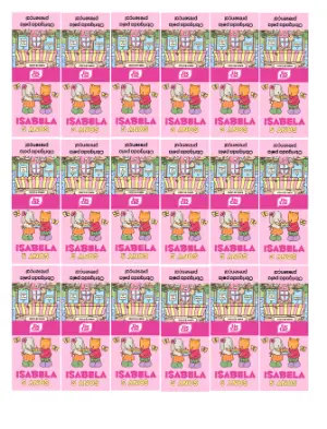 Rótulo Tic Tac Aniversário Infantil Tema Bobbie Goods