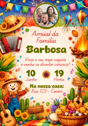 Festa-Junina-Einladung – Statisch – Convites e Artes Digitais