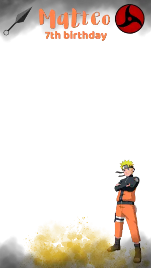 Naruto Themed Birthday Invitation | Editable Digital Template