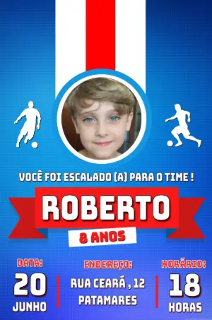 Soccer Birthday Invitation – Static – PrestigioMkt