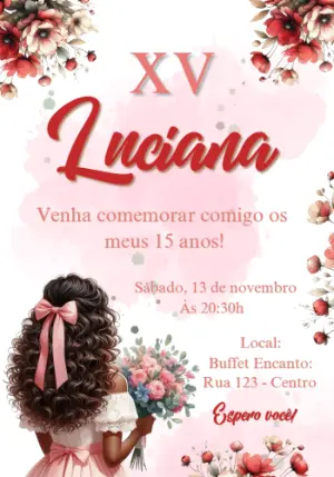Quinceañera Invitation – Static – Convites e Artes Digitais