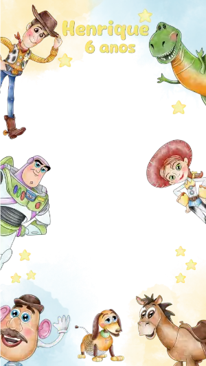 Moldura para Stories Toy Story Editável