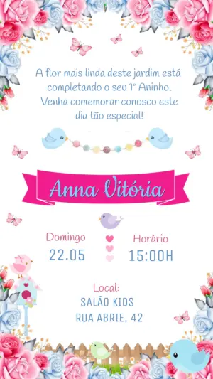Invitación de cumpleaños Jardín encantado – Estático – Felicity Artes