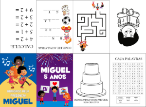 Livro de Atividades 3 Palavrinhas para Editar Online