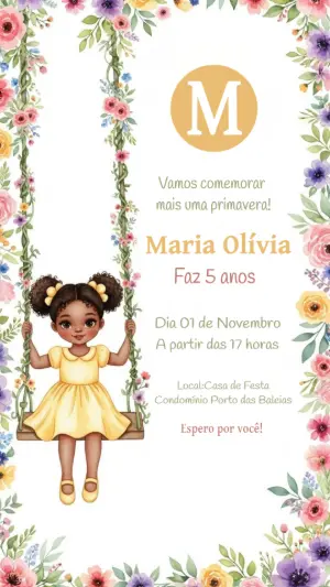 魔法花园生日邀请函 – 静态 – Criativa Sant