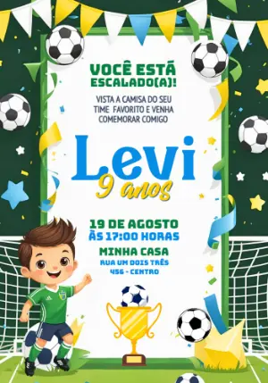 Soccer Birthday Invitation – Static – Jotta