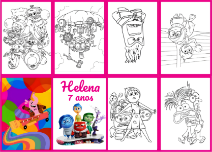 Mini Livro de Atividades Divertida Mente Colorido para Editar e Imprimir