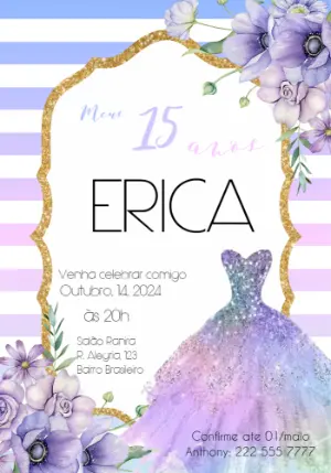 Quinceañera Invitation – Static – Julia B
