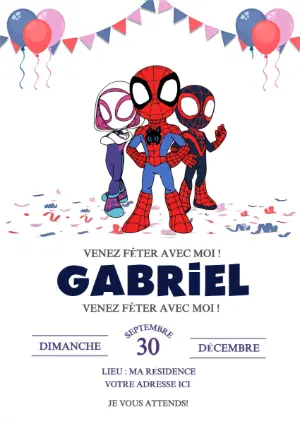 Convite Homem-Aranha – Estático – Mariana Correa