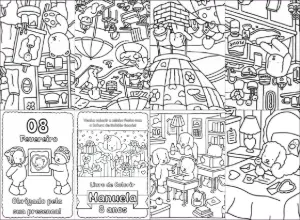 Mini Livro de Colorir para Lembrancinha Editável Online