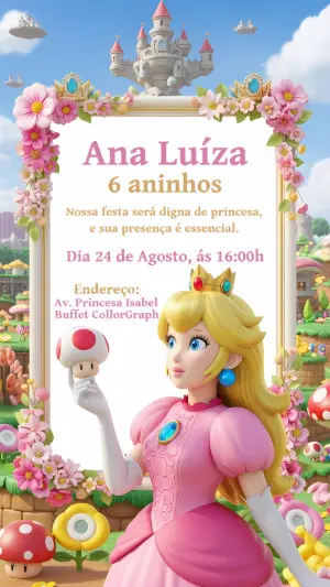 Invito di compleanno Principesse – Statico – CollorGraph Convites